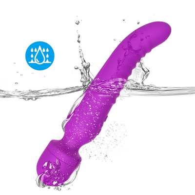 De dubbele het Verwarmen AV van Beëindigenmassager Intelligente Vibrator van Dildo van de Toverstokje Zachte Hals