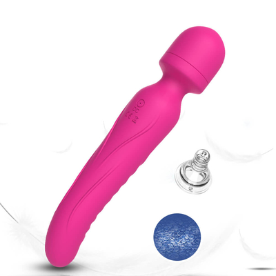 De dubbele het Verwarmen AV van Beëindigenmassager Intelligente Vibrator van Dildo van de Toverstokje Zachte Hals