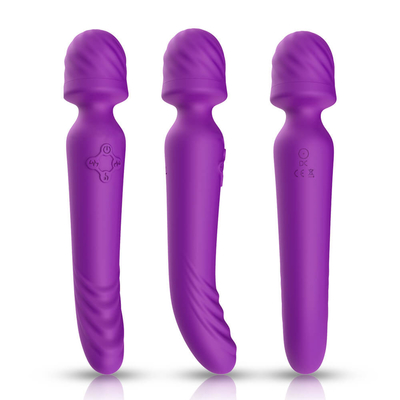 Het zachte van het Toverstokjemassager van Siliconebendable AV de Hals Dubbele Beëindigen Intelligente Verwarmen