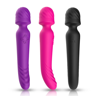 Het zachte van het Toverstokjemassager van Siliconebendable AV de Hals Dubbele Beëindigen Intelligente Verwarmen