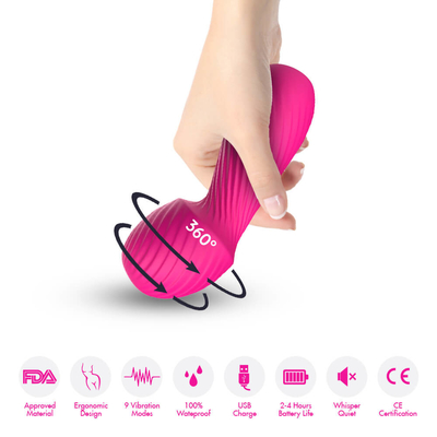 Van de het Toverstokjevibrator van Mini Portable AV Navulbaar Vrouwelijk Clitoral het Uitsteekselorgasme van USB