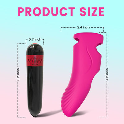 Draadloos Navulbaar Volwassen Mini Sex Finger Vibrator Body-Massagestuk speelgoed