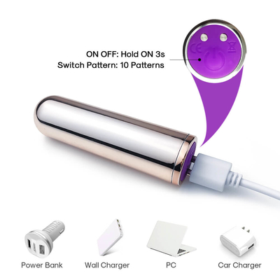 Magnetische Navulbare Massager-de Kogelvibrator van het Eigeslacht voor Vrouw