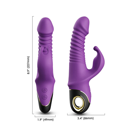 Magnetisch het Laden Konijn Dildo het Grote Roterende Vibratorpenis Duwen