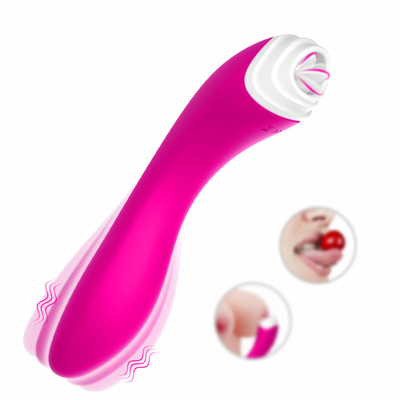De Stimulator van de Tonglicker van de Dildovibrator, Waterdichte Vaginastimulatie Massager