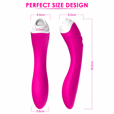 De Stimulator van de Tonglicker van de Dildovibrator, Waterdichte Vaginastimulatie Massager