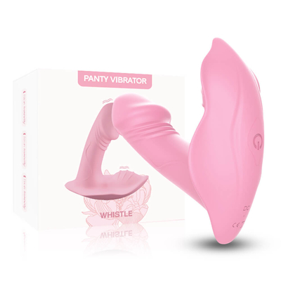 Van het Siliconeg van het afstandsbedieningdamesslipje Wearable de Vlekvibrator, Dildo-het Stuk speelgoed van het Vibratorgeslacht