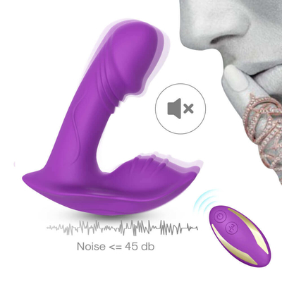 Van het Siliconeg van het afstandsbedieningdamesslipje Wearable de Vlekvibrator, Dildo-het Stuk speelgoed van het Vibratorgeslacht