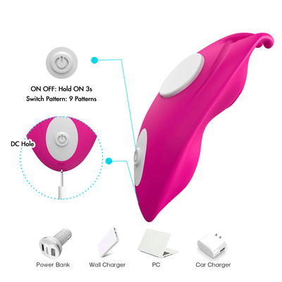 Persoonlijke de Damesslipjesvibrator Bunny Clitoris Stimulation van de water Bestand Magnetische Klem