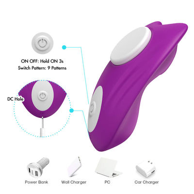 Magnetische de Vibratorafstandsbediening 9 van het Clitorisdamesslipje Snelheids Onzichtbare Wearable