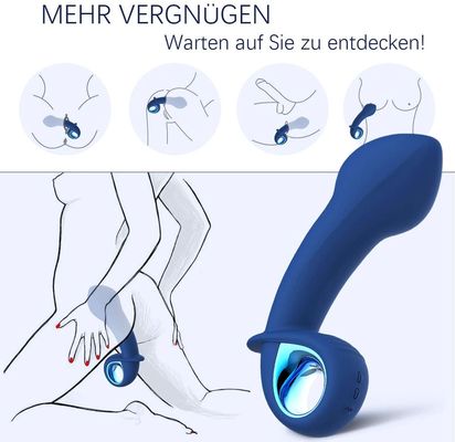 10 van het wijzen de Opblaasbare Anale Uiteinde Vrolijke Prostate Toy Anal Sex Toys For Mensen van de Stopdildo