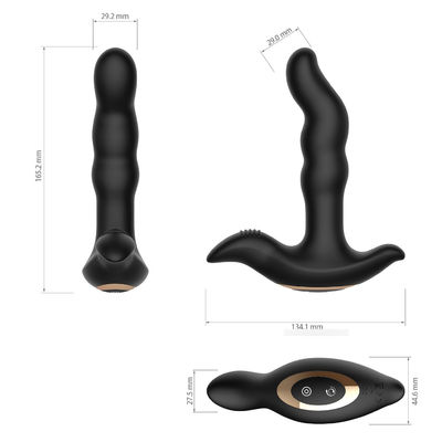 75 Mins van het de Vibratorsilicone van de Afstandsbediening Anaal Stop het Geslachtsstuk speelgoed van Massager Mannelijk Prostate