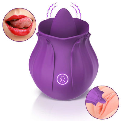 Bloem Mondelinge Tong die Vibrator likken