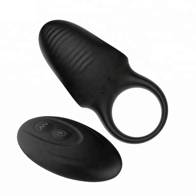 De zwarte Elektrische Wearable Massager-Koker van de Siliconepenis voor Mensen