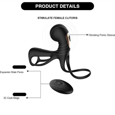 Koker van de het Siliconepenis van Massager Handbediende Trillende Mannelijke Masturbator van mensen Prostate