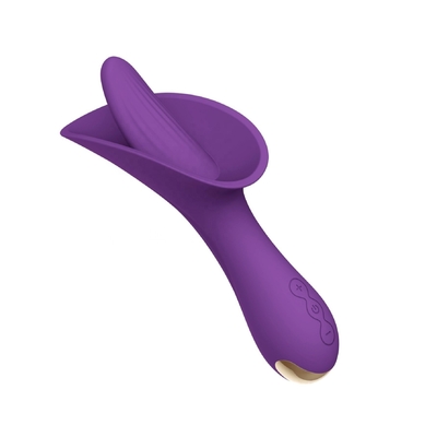 Van de de Vibrator Mondelinge Tong van de Clitkogel van de Stimulator Zachte Dildo Vibrator 166.5*73.6*56.5mm