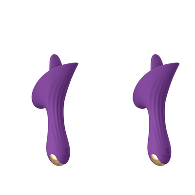 De Mondelinge Tong die van de slagbaan van de de Uitlopersclitoris van het Vibratoruitsteeksel de Stimulatorvibrator likken