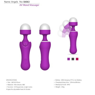 IPX5 regelbare Volwassen Hoofd de Vrouwenpussy van het Geslachtsspeelgoed Vibrator voor Seksueel Genoegen