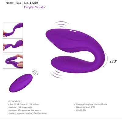 C van de de Vlekvibrator van Vorm Wearable G Vibrator van het Geslachtstoy wireless remote control couples Clit