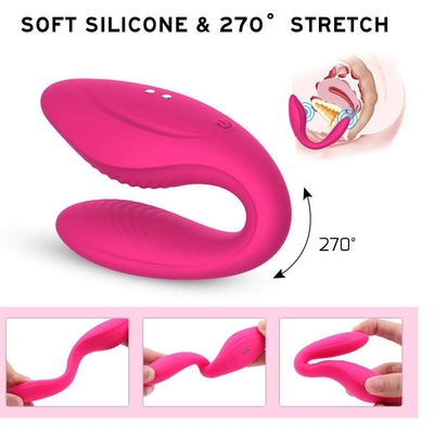 C van de de Vlekvibrator van Vorm Wearable G Vibrator van het Geslachtstoy wireless remote control couples Clit