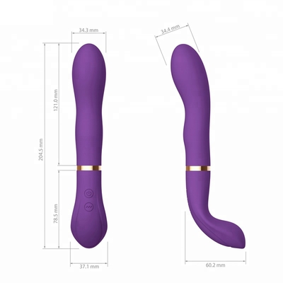 Het navulbare Vibrator g-Vlek Stuk speelgoed Met meerdere snelheden van het het Orgasme Vrouwelijke Geslacht van Dildo Massager