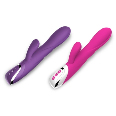 213mm de Navulbare Vibrator van het Geslachtstoy double motor pink lady van de Konijnvibrator