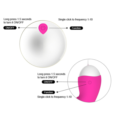 IPX5 65*65*28mm de Navulbare Kogel Vrouwelijk Toy Vibrating Balls For Women van het Liefdeei