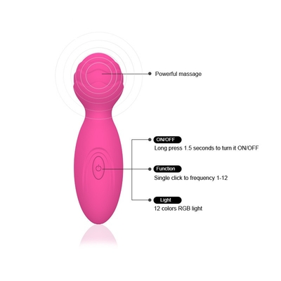 34.5mm het Toverstokje Massager van Massager Mini Electric Sex Wand Vibrator van het Siliconeav Toverstokje