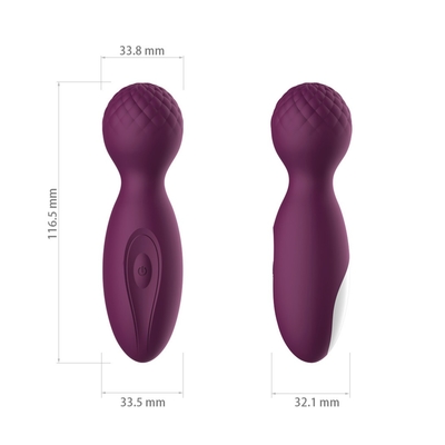 FDA-het Lichaamstoverstokje Massager Roze Draadloze Achtermassager IPX6 van Dildo van Silicone Rood 4 Duim