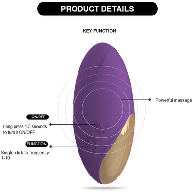 Vaginapussy van de het Siliconevibrator van de Eieren de Medische Rang van de de Kogelvibrator Lader van Usb