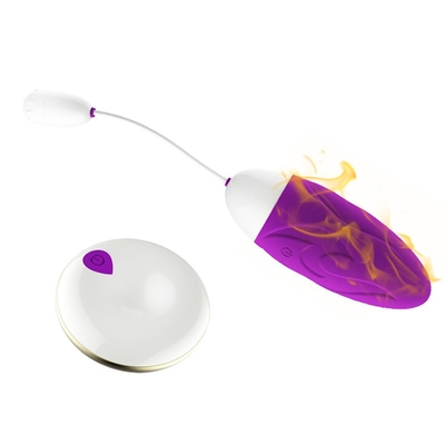 Trillend de Eierengeslacht Toy Comfortable Purple Egg Vibrator 87*33*33mm van de gezondheidsveiligheid