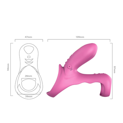 De dubbele Ring van de Motoren40dbs Trillende Haan, 280mAh-Vibrator van de de batterij de Mannelijke Penis van Li