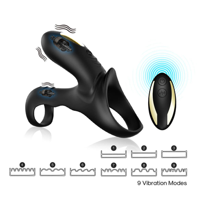 De dubbele Ring van de Motoren40dbs Trillende Haan, 280mAh-Vibrator van de de batterij de Mannelijke Penis van Li