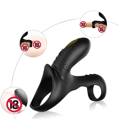 De dubbele Ring van de Motoren40dbs Trillende Haan, 280mAh-Vibrator van de de batterij de Mannelijke Penis van Li