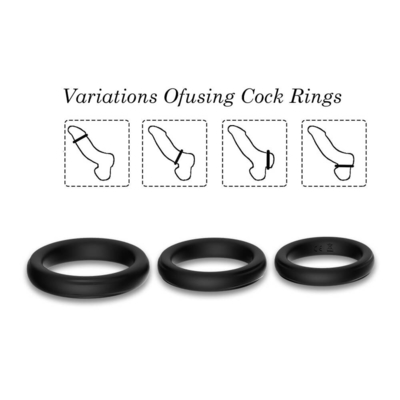 Drie in Één van de de Haanring IPX7 van Siliconeglans Grote Grootte 52mm voor Vertragingsejaculation