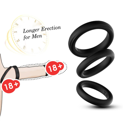 Drie in Één van de de Haanring IPX7 van Siliconeglans Grote Grootte 52mm voor Vertragingsejaculation