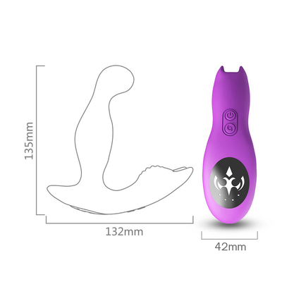 Het roterende en Trillende Stuk speelgoed van het het Silicone Eigengemaakte Geslacht van Mensen Prostate Massager