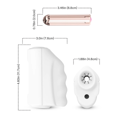 Kop van de Oefenings de Mannelijke Masterbator van de slagpenis Met de hand gemaakt met Magnetische binnen Kogel
