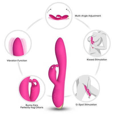 De seksuele van het de Massageorgasme van het Speelgoedmeisje Stimulator van het Konijnclitoral voor Wijfje