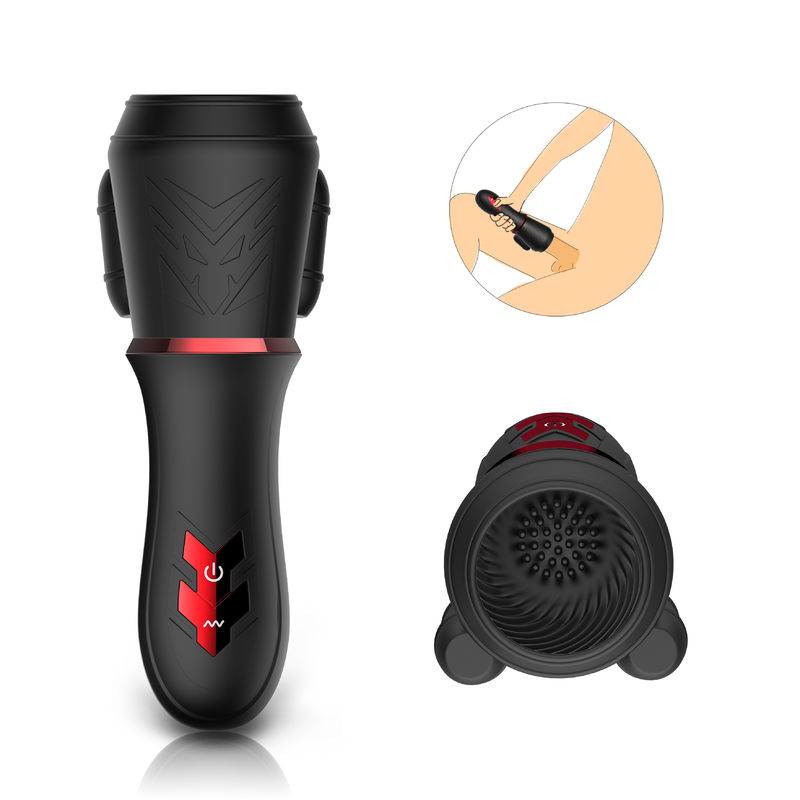Mensenav Toverstokje - Glans-de Vibrator Masturbator Massager van de Oefeningskop 10 frequenties, dubbele motoren