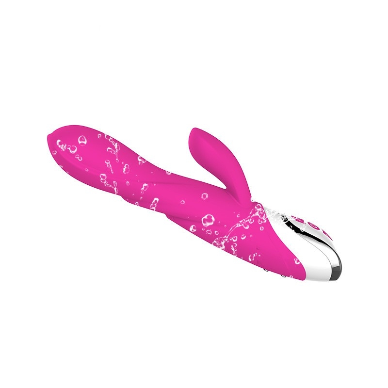 Het verwarmen van Navulbare van de de g-Vlek van het Siliconekonijn de Clitorisstimulator Vibrator Waterdichte Vagina voor Wijfje
