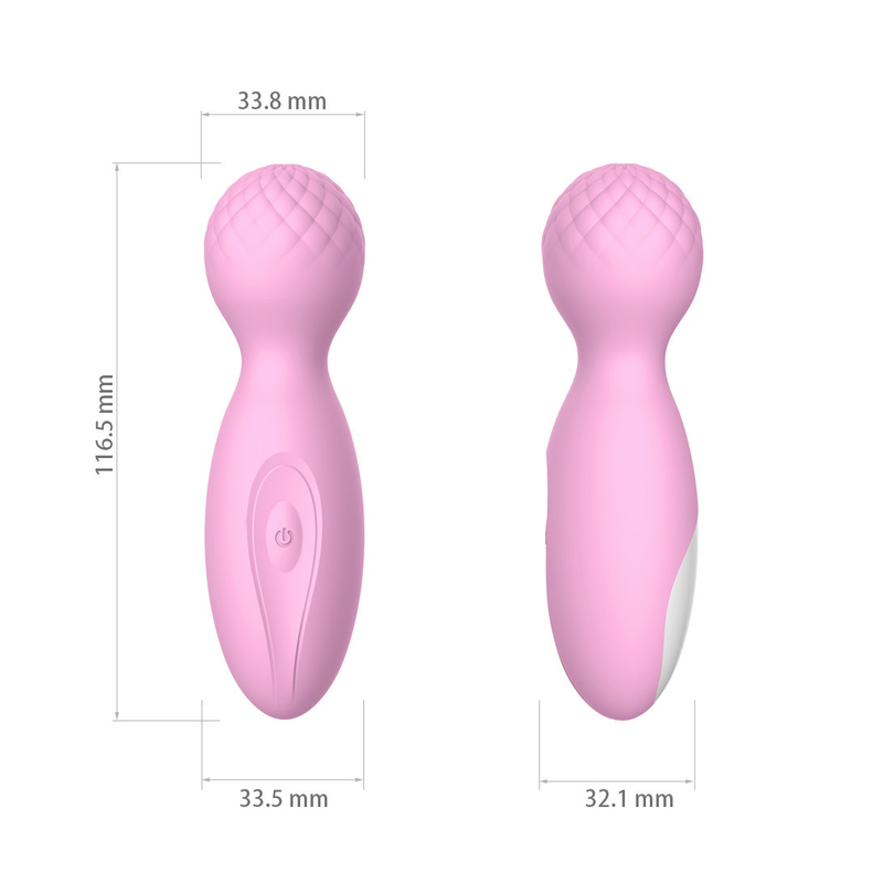 12 snelheid 10 van het Siliconeg van het Functiesatijn van de de Vlekvibrator het Geslacht Toy Mini Wand Massager
