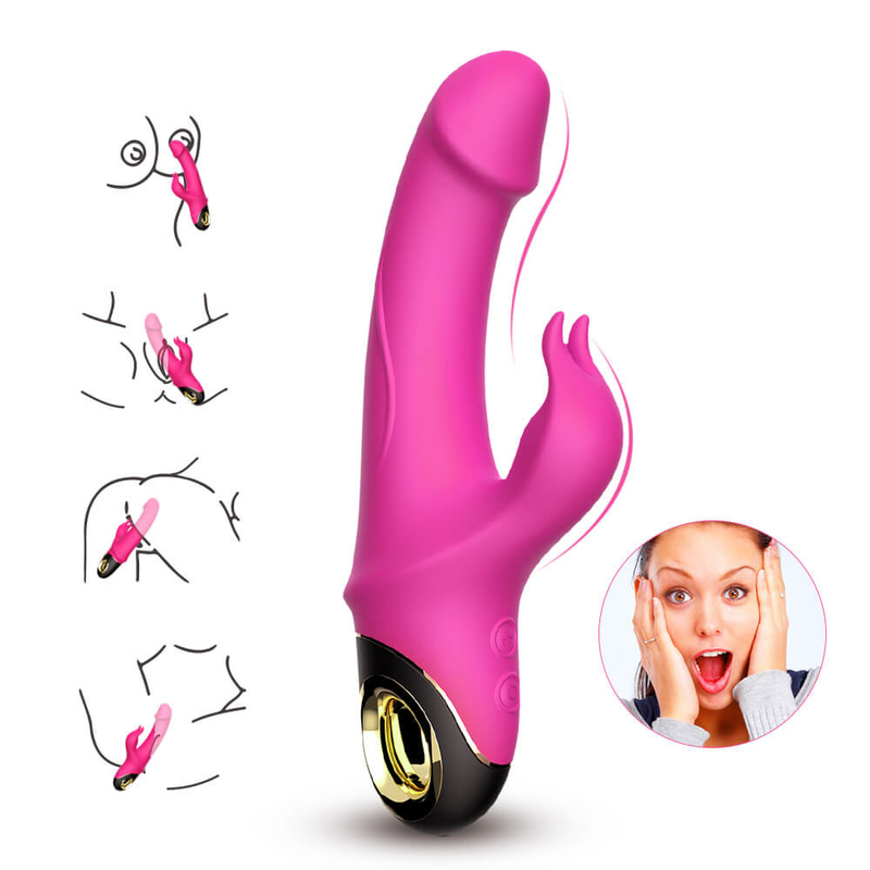 Het verbazen van Volwassen g-de Vibratorvrouwen Vaginal Clitoris Stimulator Sex Toy van het Vlekkonijn