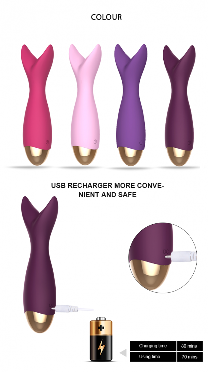 Hoog - van de de Clitorismassage Y van kwaliteitsusb Navulbaar Elektrisch de Vibratortoverstokje Andere Geslachtsproducten
