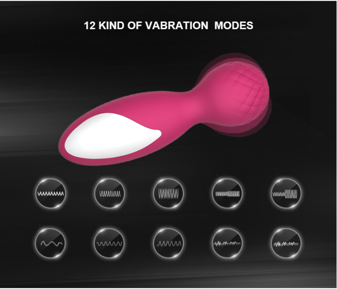 10 van het Siliconeg Vibe van het functiesatijn van het het Lichaamstoverstokje lichaam van de de liefdeuitgave het mini massager