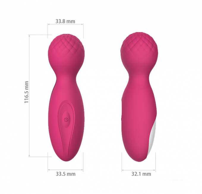 10 van het Siliconeg Vibe van het functiesatijn van het het Lichaamstoverstokje lichaam van de de liefdeuitgave het mini massager
