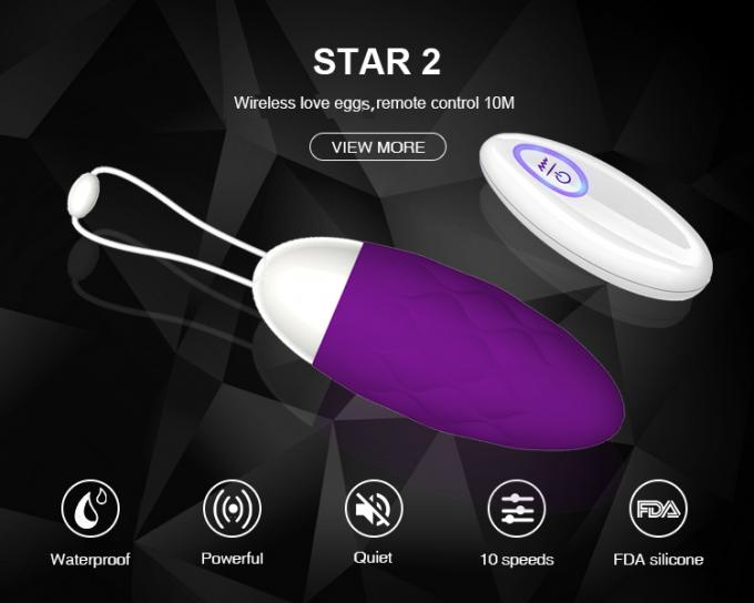 Het Uitsteekselstimulatie van Mini Egg Vibrator Vaginal Egg van de meisjesbeginner voor Mannetjes 0